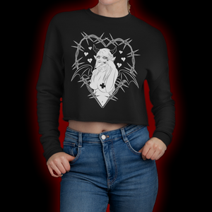 Heart Demon Cropped Sweatshirt