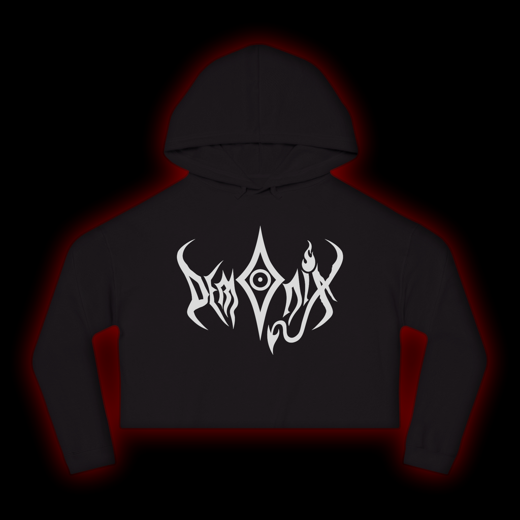 Women’s Demonix Heart Cropped Hoodie