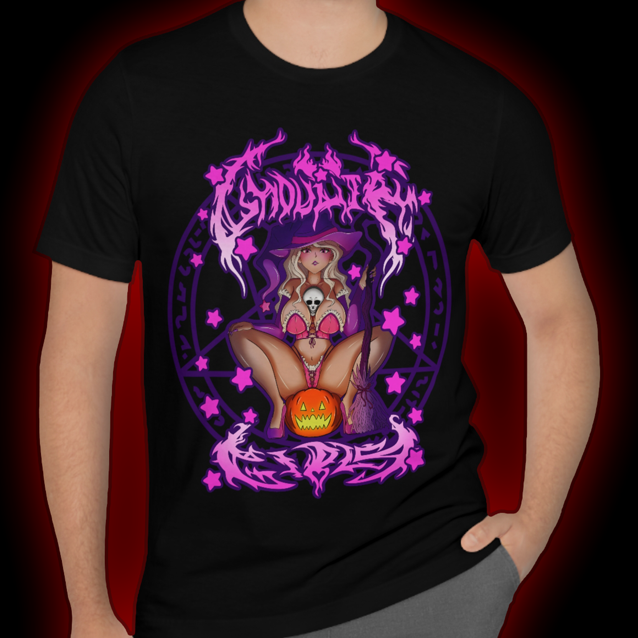 Unisex Ghoulie Girl Witch Jersey Short Sleeve Tee